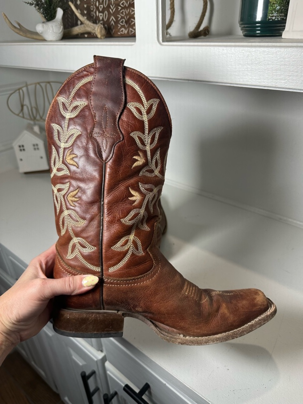 Circle G Corral Boots Womens 9.5M Brown Embroidered Western Cowgirl Classic - Picture 7 of 10